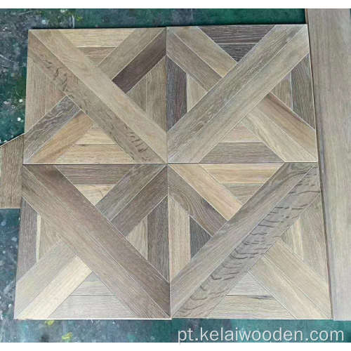 Carvalho estilo Versalhes, piso de parquete de madeira projetado
